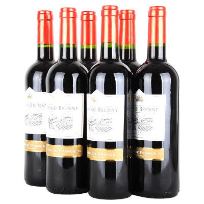 法国布瑞尼干红葡萄酒 750ml*6
