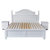 木巴实木床1.5米/1.8米白色 双人床公主床 儿童床成人木床卧室家具(C355+CTG053(两个床头柜） 默认)第5张高清大图