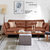 TIMI天米 北欧沙发 现代简约沙发 皮艺沙发组合 单人双人三人沙发 客厅沙发组合(咖啡色 双人位沙发)第2张高清大图