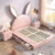 朷木 儿童床男孩女生兔子创意小户型卧室现代简约软包皮床单人梦幻美式公主床(1.8*2.0米（气压结构） 单床)第3张高清大图