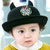咔米嗒儿童1-3宝宝岁小公牛礼帽(黑色 小公牛礼帽52码)第4张高清大图