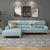 A家家具 北欧现代沙发 三色可选棉麻实木框架客厅家具DB1556(湖水蓝 三+左贵)第3张高清大图
