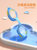 儿童泳镜防水防雾高清卡通游泳眼镜男女童潜水泳镜泳帽专业套装备(紫色 平光)第3张高清大图