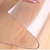 pvc桌布透明餐桌垫台布防水防油防烫免洗电视柜方形水晶板软玻璃(70*150cm 环保抗菌超清透明1.0mm)第4张高清大图