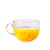 玻璃牛奶早餐杯 创意大号燕麦片杯水果沙拉杯汤杯大肚杯水杯F((三套装)杯子+勺子+垫子)第5张高清大图
