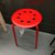 不锈钢圆凳餐凳塑料面(红色)第3张高清大图