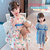 女童连衣裙夏2021新款裙子3岁童装4洋气儿童5夏季短袖6薄款公主裙(蓝色 100)第5张高清大图