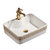 多美吉卫浴陶瓷方形洗脸盆欧式卫生间面盆台上盆洗手池(单盆)第3张高清大图