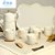创简坊（CJIANFF）茶具家用陶瓷水具水壶套装水杯子马克杯耐热凉水壶配托盘(高贵金)