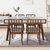 木巴家具 餐桌家用小户型简约现代岩板餐桌椅组合北欧木桌轻奢长方形饭桌子(CZ227+YZ427一桌四椅)第2张高清大图