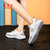 NEW BOLUNE/新百伦官方时尚女运动N字鞋女2021新款透气防滑网面跑步鞋(白色 35)第4张高清大图