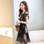 VEGININA 韩版显瘦时尚印花雪纺连衣裙 D6060(图片色 XXL)第2张高清大图