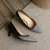 CaldiceKris（中国CK）编织法式细跟女鞋(37 黑色)第2张高清大图