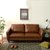 TIMI 现代简约PU沙发 日式PU沙发组合 小户型沙发组合 北欧时尚沙发(咖啡色 脚踏)第5张高清大图