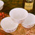 浩雅 陶瓷碗具套装10只装景德镇骨瓷欧式米饭碗 金丝玫瑰(白色)第4张高清大图