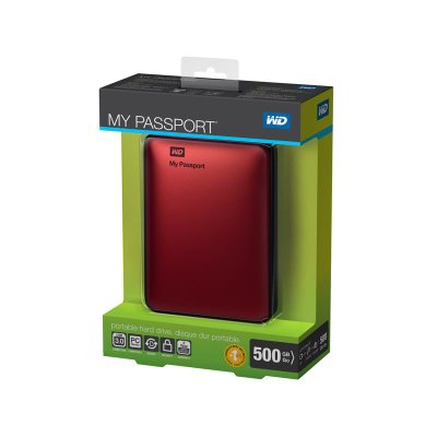 西部数据（WD）My Passport USB3.0 500GB 超便携移动硬盘（WDBKXH5000ARD）