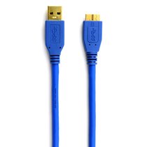 CE-LINK 4074 USB3.0移动硬盘数据线（24K镀金端子 高密度无氧铜导体 隔离电磁干扰 ）1米 蓝色
