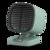 日本家奈（GENE by HIROSE）INS复古风桌面取暖器电暖器暖风机家用办公室节能暖器CNT-18G(绿色 热销)第3张高清大图