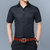 夏季男式短袖衬衫男青年男士衬衫韩版修身纯色衬衣男装(黑色 43/4XL)第2张高清大图
