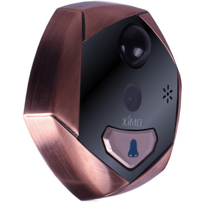 西默(ximo) XMSH-E1 视无线门铃 家用对讲wifi 红外感应  报警 监控摄像头 香槟色