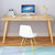 电脑台式桌子简易书桌带椅子出租屋卧室学习桌写字桌学生家用书桌(暖白色120*60cm+椅子)第3张高清大图