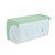 免打孔卫生间纸巾盒塑料厕所浴室防水手纸卷纸盒置物纸巾架抽纸盒(北欧绿)第4张高清大图