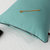芳登(FOUNT) 轻奢丝光缎面羽丝棉枕头 舒适护颈枕家用单人枕芯(松石绿 40x60)第4张高清大图