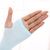 夏季韩版冰丝冰袖女士防晒袖套男士户外骑行针织手臂套袖（3双装）(黑色 露指款（盒装）)第6张高清大图