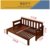 云艳YY-LCL1455 实木沙发床折叠床多功能两用 红棕色靠背1200x2170(默认 默认)第5张高清大图