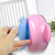 婴儿儿童餐具吸盘贴宝宝碗吸盘碗双面防滑强力硅胶防滑吸碗垫餐盘(花边蓝色)第3张高清大图