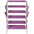 6层简易带侧袋加高脚鞋架HBY0601W(紫色)第5张高清大图