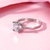 阿玛莎1克拉莫桑石戒指W形四爪925银戒指心有所属蓝色之恋(银色)第4张高清大图