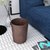 北欧日式实木质垃圾桶家用简约创意收纳桶客厅大号垃圾筒办公室纸篓 水曲柳色(垃圾桶)赠卡圈第3张高清大图