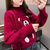 女式时尚针织毛衣9499(红色 均码)第4张高清大图