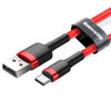 倍思 卡福乐数据线 USB For Type-C 3A 1M 红色壳+红色线