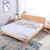 吉木多 北欧白橡木实木1.5米双人床现代简约日式床头插座置物1.8米主卧床(1.5*2米原木色 床+床垫)第3张高清大图