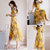 2018夏季新款时尚气质显瘦夏装长款裙子连衣裙(黄色 M)第4张高清大图
