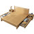 进畅家具 北欧实木床现代简约1.5米1.8m日式原木软靠包高箱储物床小户型(1.5*2米 床)第5张高清大图