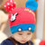 婴儿帽子秋冬季0-3-6-12个月男女宝宝帽子韩国儿童小孩毛线帽套头帽1-2岁(藏青色)第5张高清大图