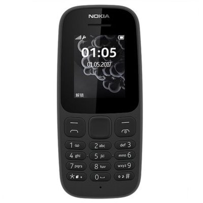诺基亚(NOKIA)105 移动/联通2G手机 老人机 学生机 备用机 新款单卡版(黑色 官方标配)