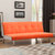 折叠可拆洗沙发床 1.8米小户型客厅实木沙发多功能布艺沙发床两用型沙发(粉红色 180*91*74cm)第3张高清大图