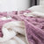 芳登(FOUNT) 羊羔绒+法兰绒双层毛毯 秋冬季加厚珊瑚绒毯保暖毯子空调毯午睡毯(清豆沙 默认)第3张高清大图