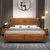 恒兴达 黄金梨木床全实木双人床1.8米卧室储物1.5米现代中式婚床(1.8*2米框架款 床+床垫+床头柜*2)第2张高清大图
