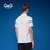 G&G2017夏季新品纯棉男装短袖POLO衫休闲运动衫修身短袖上衣免烫(白色 XXXL)第5张高清大图