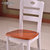 一米色彩 实木餐椅 家用简约现代餐桌椅饭桌靠背椅休闲椅凳子实木椅子(白色 603款)第5张高清大图