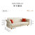 A家家具(沙发床北欧布艺小户型客厅多功能折叠储物沙发两用ADS-034(橙红 三人位)第3张高清大图