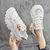 老爹鞋女2022年春夏新款韩版休闲运动女鞋厚底跑步鞋潮(米橘色 39)第2张高清大图
