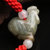 玉之锦 天然翡翠“平安吉祥”立体生肖红绳编织玉器手串手链 附证书(鸡)第5张高清大图