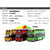 鸭小贱1：32合金38路巴士旅游客车双层公交车校车汽车模型公共汽车儿童玩具车声光160007(绿色)第2张高清大图