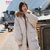 莉菲姿 棉服女2019新品韩版中长款大毛领宽松棉衣面包服保暖外套(蓝色 XL)第3张高清大图